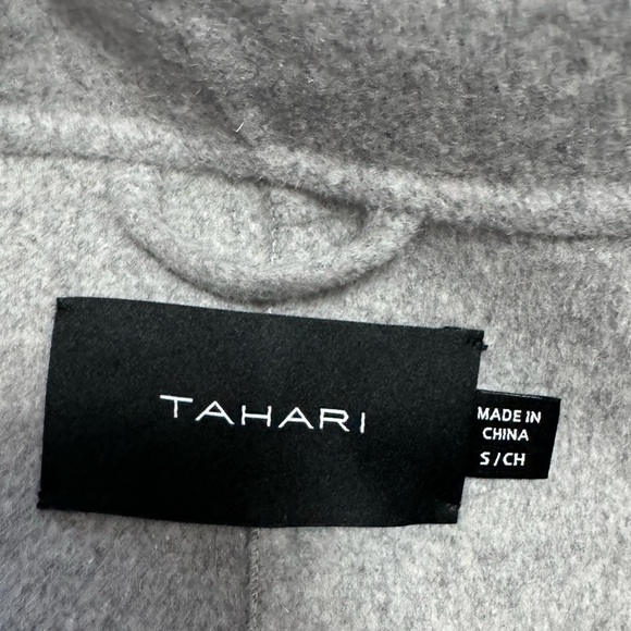 Tahari Women’s Marla Wool Caped Gray Coat Size Small - Picture 9 of 16